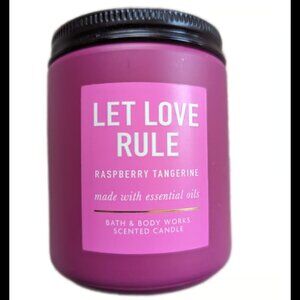 Bath and Body Works LET LOVE RULE Single Wick Candle